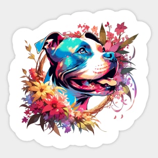 American Staffordshire Terrier Joyful Mothers Day Dog Mom Gift Sticker